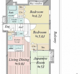 ダイパレ青梅新町Ⅱ　間取図